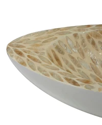 Rosemary Lane Mother of Pearl Tray, 21" x 8" x 4"
