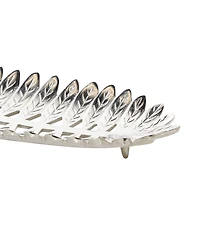 Rosemary Lane Metal Leaf Tray, Set of 2, 27", 18" W