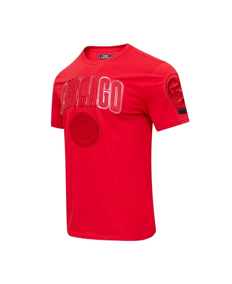 Men's Pro Standard Chicago Cubs Classic Triple Red T-shirt