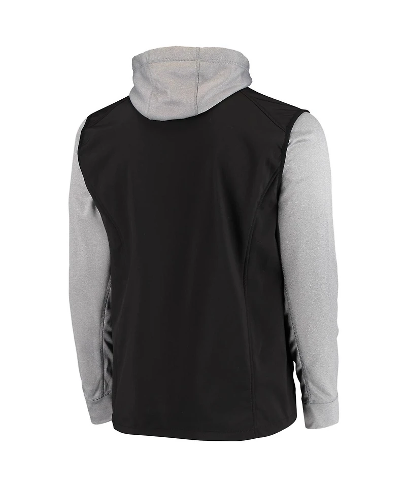 Men's Dunbrooke Black, Gray Philadelphia Eagles Alpha Full-Zip Jacket