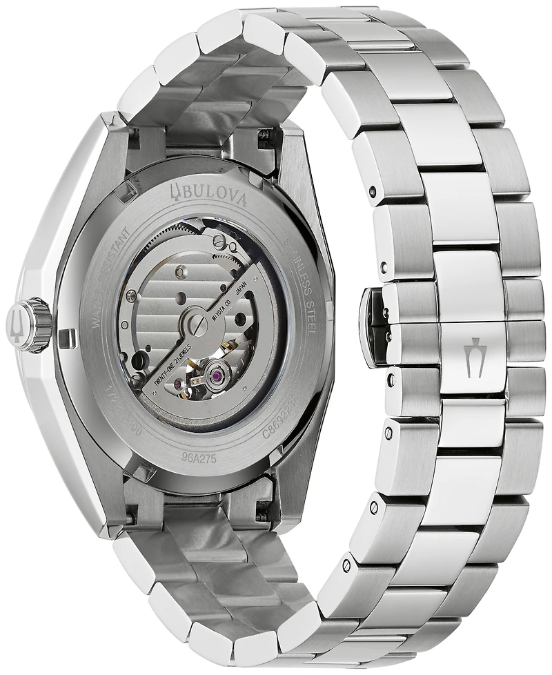 Bulova Men's Automatic Surveyor Stainless Steel Bracelet Watch 42mm