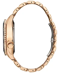 Citizen Eco-Drive Men's Sport Luxury Rose Gold-Tone Stainless Steel Bracelet Watch 42mm
