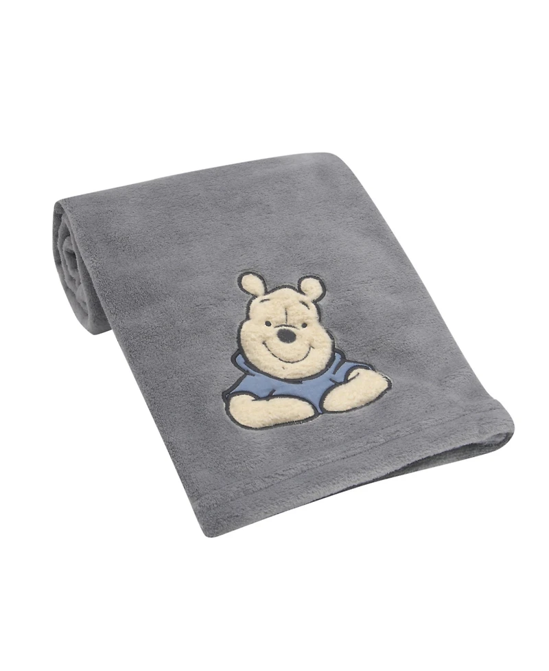 Lambs & Ivy Disney Baby Forever Pooh Gray Bear Baby Blanket by