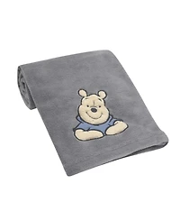 Lambs & Ivy Disney Baby Forever Pooh Gray Bear Baby Blanket by
