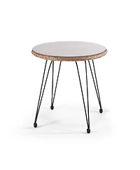 WestinTrends 3-Piece Wicker Outdoor Patio Conversation Set