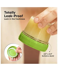 KeaBabies 12pk Prep Baby Food Storage Containers, 4 oz Leak-Proof, Bpa Free Glass Jars for Feeding