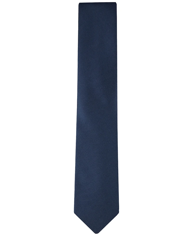 Calvin Klein Men's Silver-Spun Solid Tie