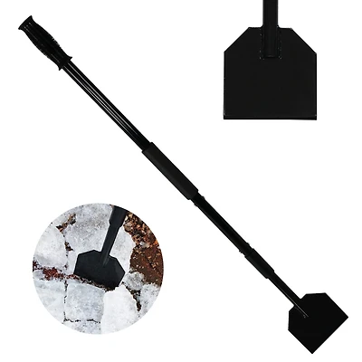 Outdoor Steel Shock-Absorbing Ice Chopper and Scraper with Extra Thick Blade and Foam Grip - 47"