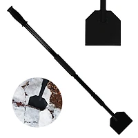 Outdoor Steel Shock-Absorbing Ice Chopper and Scraper with Extra Thick Blade and Foam Grip - 47"