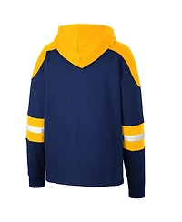 Men's Colosseum West Virginia Mountaineers Lace-Up 4.0 Pullover Hoodie