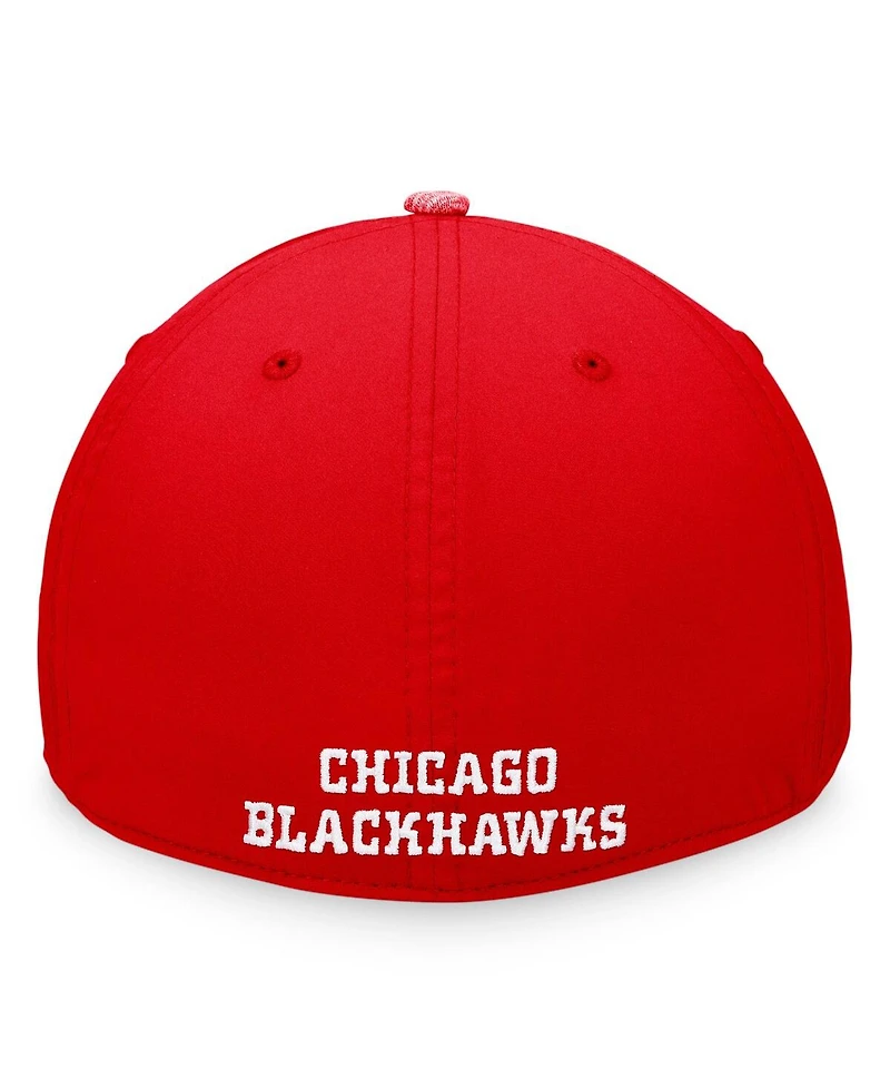 Men's Fanatics Red Chicago Blackhawks Defender Flex Hat