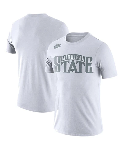 Men's Nike White Michigan State Spartans Basketball Retro 2-Hit T-shirt