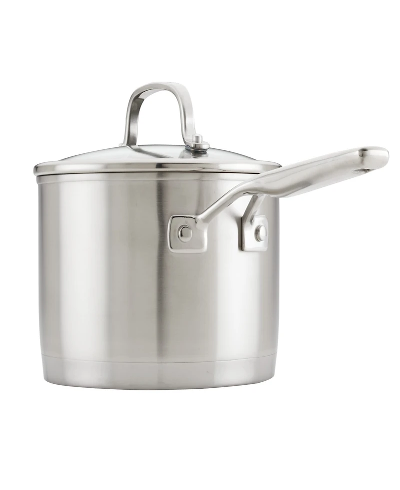 KitchenAid 3 Ply Base Stainless Steel 3 Quart Saucepan with Lid