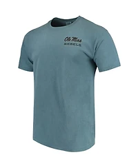 Men's Blue Ole Miss Rebels State Scenery Comfort Colors T-shirt