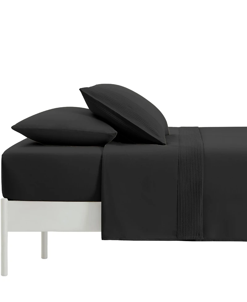 Southshore Fine Linens Classy Pleated 21" Extra deep, Pocket Sheet Set