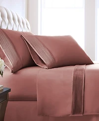 Southshore Fine Linens Classy Pleated 21" Extra deep, Pocket Sheet Set
