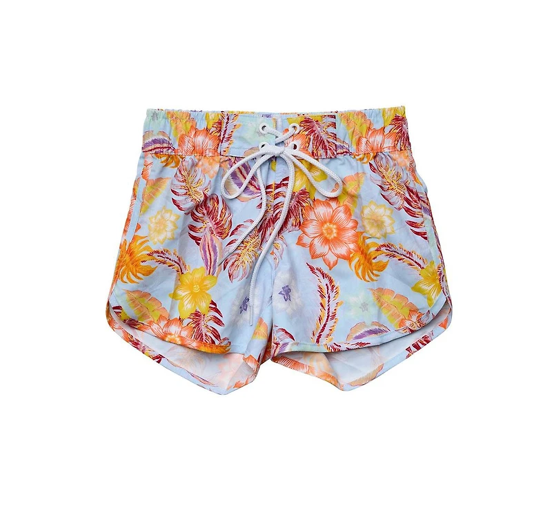 Snapper Rock Big Girls Toddler|Child Boho Tropical Sustainable Board Shorts