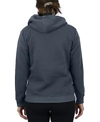 Galaxy By Harvic Women's Loose Fit Sherpa Lined Fleece Zip-Up Hoodie Sweatshirt