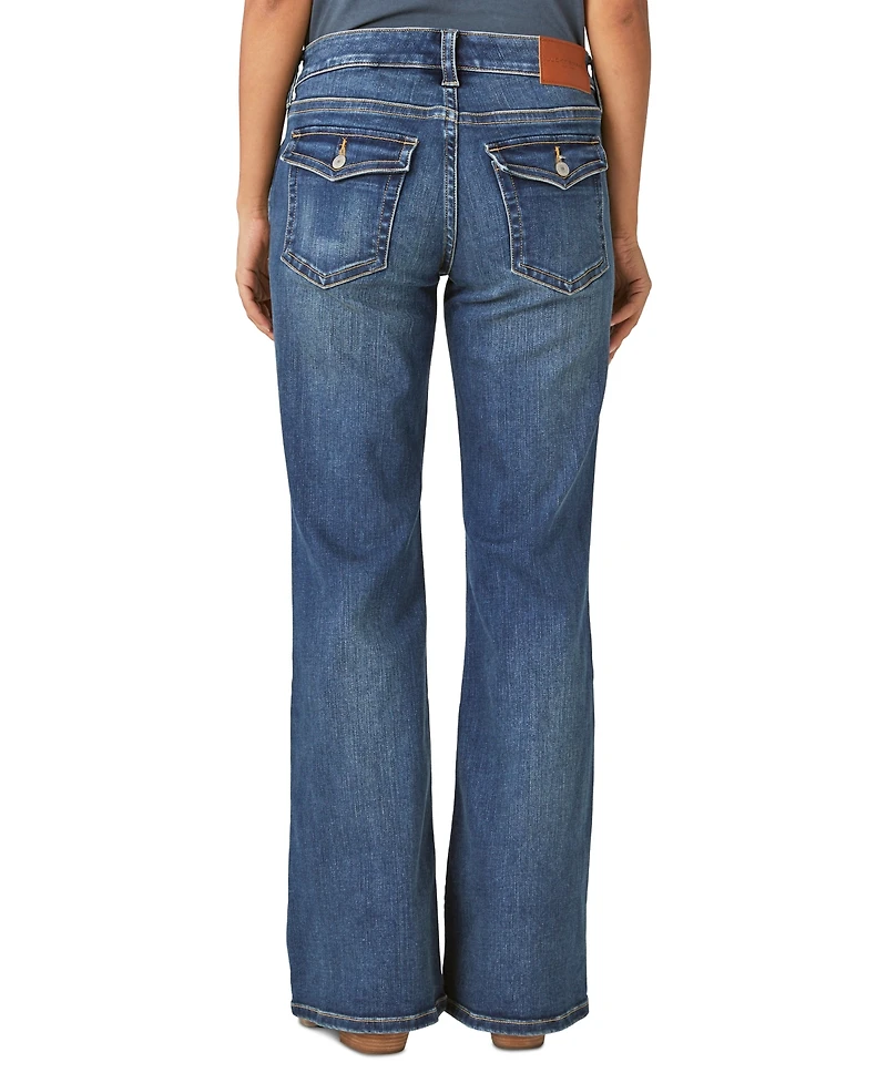 Lucky Brand Women's Low Rise Flap-Pocket Flared Jeans