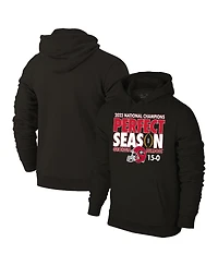 Men's Original Retro Brand Black Georgia Bulldogs College Football Playoff 2022 National Champions Perfect Season Pullover Hoodie