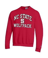 Men's Champion Red Nc State Wolfpack High Motor Pullover Sweatshirt