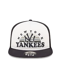 Men's New Era White, Navy New York Yankees Gradient Golfer 9Fifty Snapback Hat