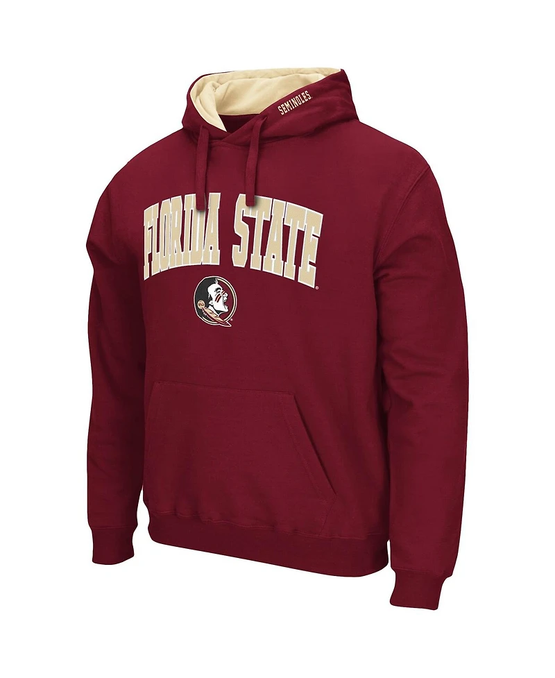 Colosseum Men's Florida State Seminoles Arch & Logo 3.0 Pullover Hoodie