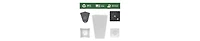 Bloem Finley Indoor/Outdoor Plastic Square Planter, Casper White 20 Inches