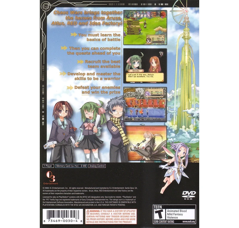 O3 Entertainment Chaos Wars - PlayStation 2