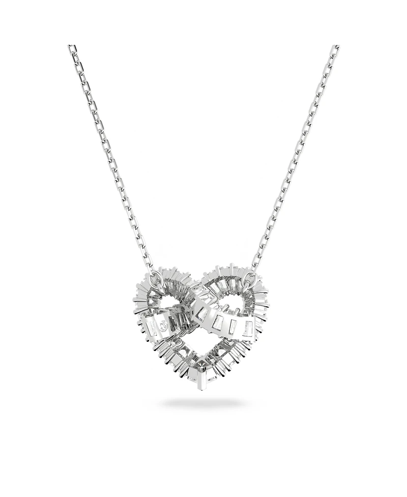 Swarovski Crystal Mixed Cuts Heart Matrix Pendant Necklace