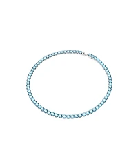 Swarovski Crystal Round Cut Matrix Tennis Necklace