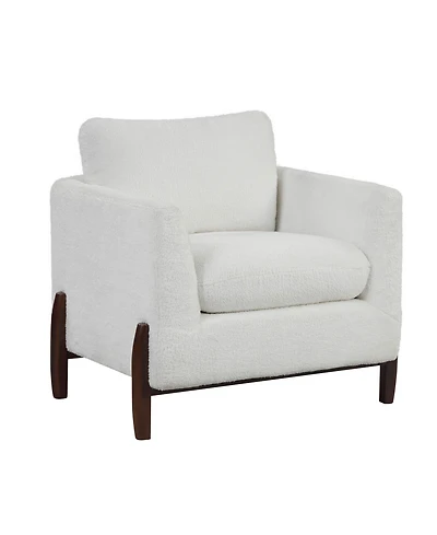 Lifestyle Solutions 32" Wood, Steel, Foam and Polyester Piza Accent Chair