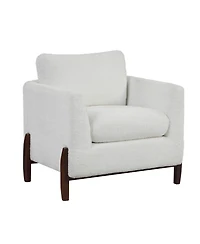 Lifestyle Solutions 32" Wood, Steel, Foam and Polyester Piza Accent Chair