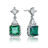 Sterling Silver Overlay How Lite Cross Earrings