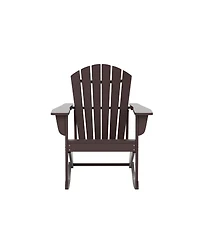 Outdoor Patio Poly Adirondack Rocking Chair Rocker