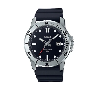Casio Men's Three-Hand Black Resin Watch 45mm