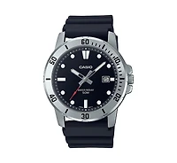 Casio Men's Three-Hand Black Resin Watch 45mm