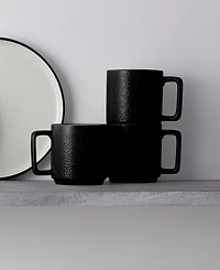 Noritake Colortex Stone Stax Mugs, Set of 4