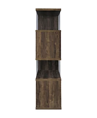 Coaster Home Furnishings 63" Glass 4-Shelf Bookcase with Glass Panels