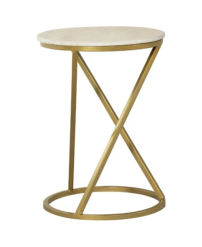 Coaster Home Furnishings Round Accent Table with Marble Top
