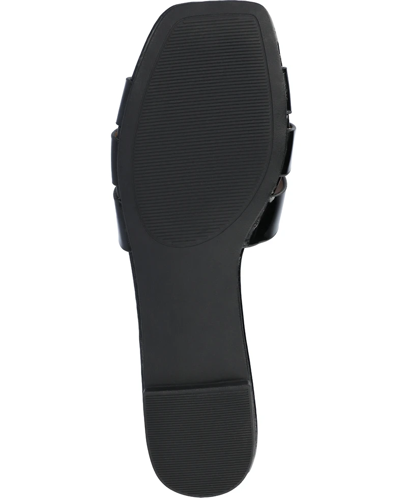 Journee Collection Women's Arrina Slip On Flat Sandals