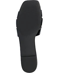Journee Collection Women's Arrina Slip On Flat Sandals