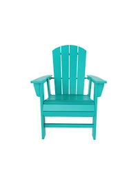 WestinTrends 5 Piece Outdoor Patio Dining Round Table and Curved Back Armchair Set