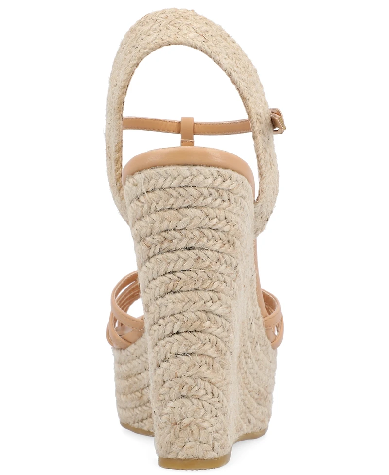 Journee Collection Women's Yara Platform Wedge Sandals
