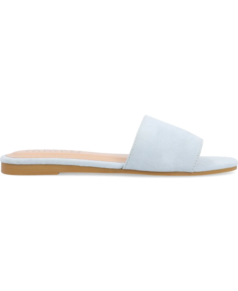 Journee Collection Women's Kolinna Slip On Flat Sandals