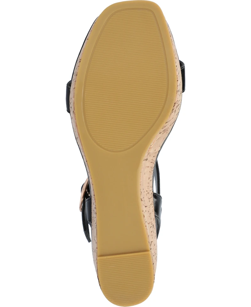 Journee Collection Women's Matildaa Platform Wedge Sandals