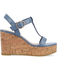 Journee Collection Women's Matildaa Platform Wedge Sandals