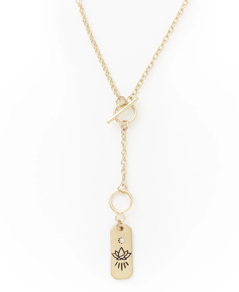 Matr Boomie Gold-Tone Lotus Necklace