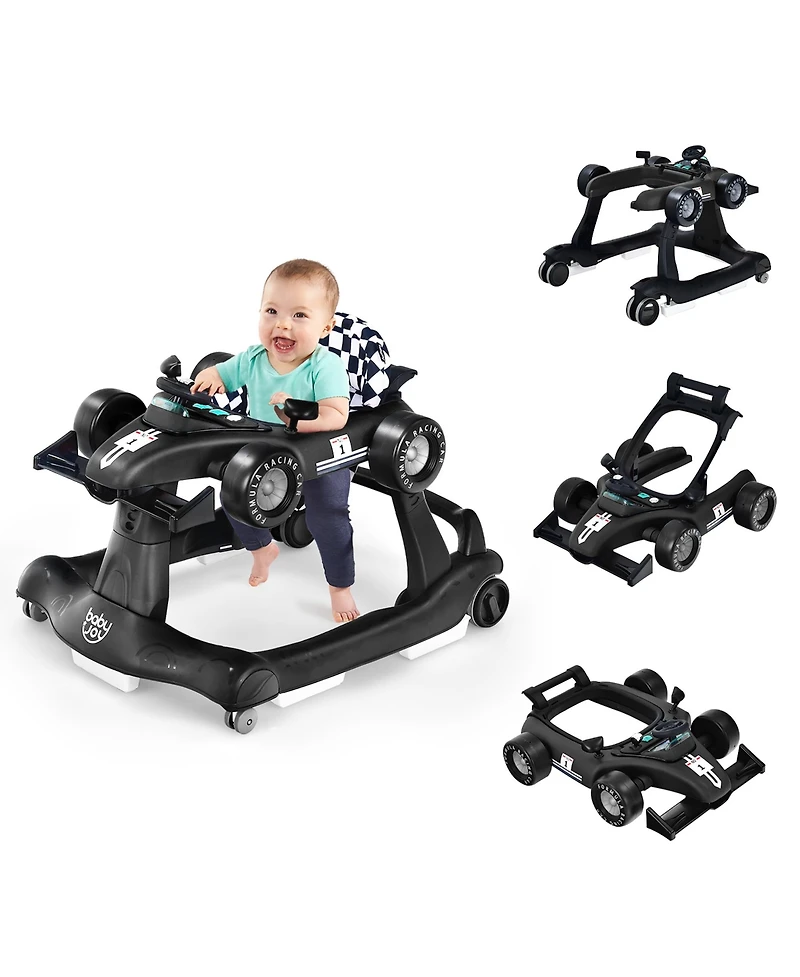 Costway Baby 4-in-1 Walker Foldable Activity Push Adjustable