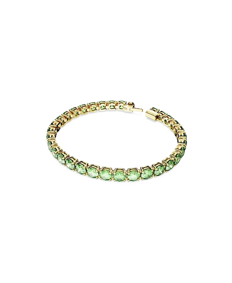 Swarovski Crystal Round Cut Matrix Tennis Bracelet